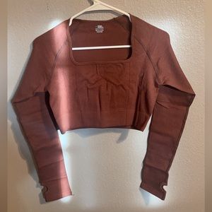 Crop workout long sleeve shirt #28